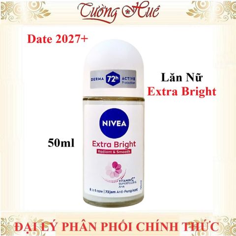 Lăn Khử Mùi Nivea 50ml Cho Nam và Nữ - Kháng Khuẩn, Ngăn Mồ Hôi, Đủ Loại Hương Vị Từ Đức