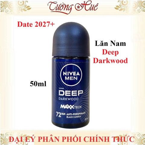 Lăn Khử Mùi Nivea 50ml Cho Nam và Nữ - Kháng Khuẩn, Ngăn Mồ Hôi, Đủ Loại Hương Vị Từ Đức