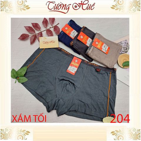 Quần Lót Nam Boxer JACKIES 204 Cotton Co Dãn Thoáng Mát - Thiết Kế Thời Trang Cho Đấng Mày Râu, Size M-3XL, Nhiều Màu Sắc