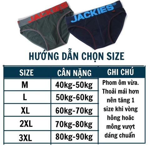 Quần Lót Nam Boxer JACKIES 204 Cotton Co Dãn Thoáng Mát - Thiết Kế Thời Trang Cho Đấng Mày Râu, Size M-3XL, Nhiều Màu Sắc
