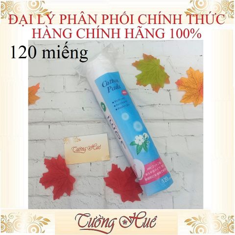 Bộ 6 Bông Tẩy Trang Nhật Bản JOMI - 120 Miếng Cotton Pads Mềm Mại, Không Gây Kích Ứng Da, Thấm Hút Nước Tẩy Trang Hiệu Quả