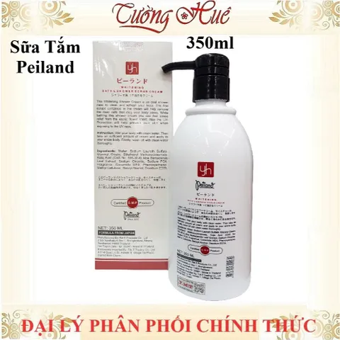 Sữa Tắm Có Hạt Peiland Dưỡng Trắng, Tẩy Da Chết - 350ml