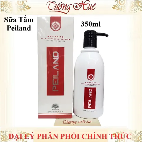 Sữa Tắm Có Hạt Peiland Dưỡng Trắng, Tẩy Da Chết - 350ml