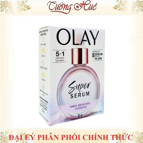 Tinh Chất Dưỡng Ẩm Sáng Da Olay Super Serum 5in1 30ml - Giúp Da Săn Chắc, Mờ Nếp Nhăn, Tăng Cường Độ Sáng và Căng Mướt