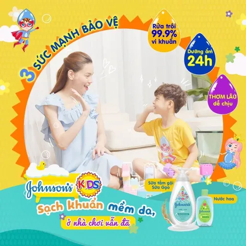 Sữa Tắm Johnson's Milk & Rice Baby Bath 1000ml - Dưỡng Da Mềm Mại & An Toàn Cho Bé - Sản Phẩm Chăm Sóc Da Chất Lượng Cao