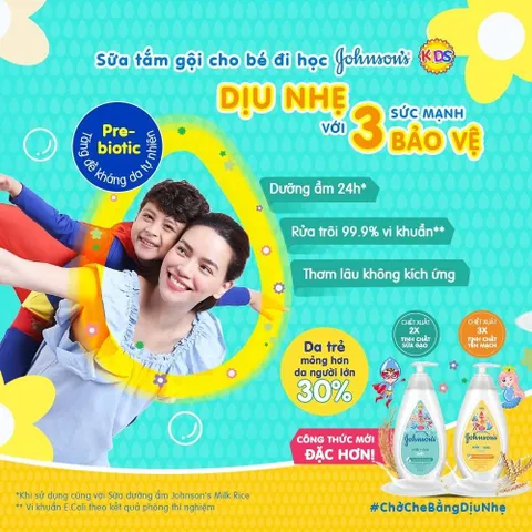 Sữa Tắm Johnson's Milk & Rice Baby Bath 1000ml - Dưỡng Da Mềm Mại & An Toàn Cho Bé - Sản Phẩm Chăm Sóc Da Chất Lượng Cao