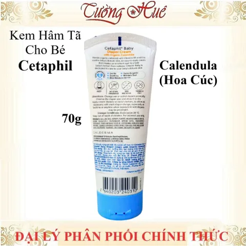 Kem Chống Hâm Tã Dịu Lành Cho Bé Cetaphil Cetaphil Baby Diaper Cream Calendula - 70g
