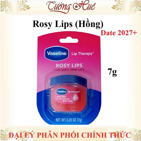 Sáp Vaseline Dưỡng Môi - 7g Giúp Làm Mềm Môi, Ngăn Ngừa Khô Nứt, Hương Thơm Nhẹ Nhàng, Sản Phẩm Chăm Sóc Môi Từ Mỹ