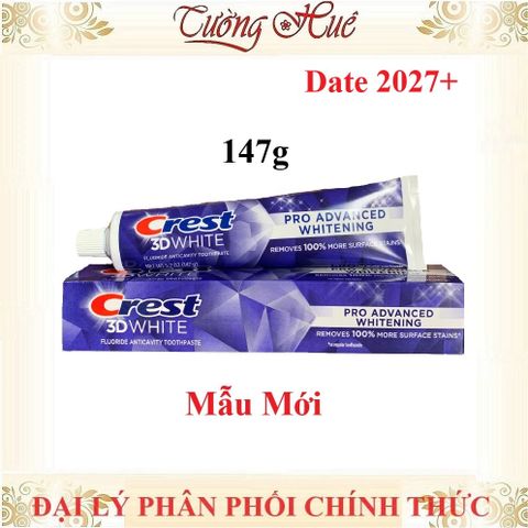 Bộ 4 Kem Đánh Răng Crest 3D White Advanced Triple Whitening - 147g x4