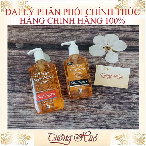 Sữa Rửa Mặt Neutrogena Oil - Free Acne Wash MicroClear - 175ml