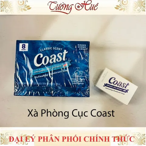 Lốc 8 Bánh Xà Phòng Coast Classic Scent - Mỹ, Tiết Kiệm, Khử Mùi, Dưỡng Da, 113g X 8 Bars