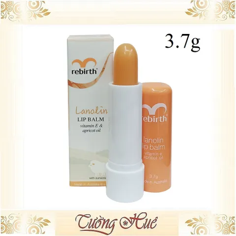 Son Dưỡng Môi Nhau Thai Cừu Rebirth Vitamin E & Apricot Oil - 3.7g