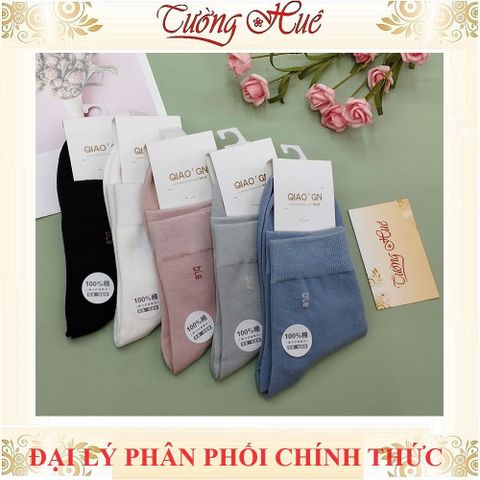 Vớ Cổ Ngắn Đa Màu QIAO'GN - Chất Liệu Cotton Thoáng Khí, Thấm Hút Mồ Hôi, Thời Trang Cho Nam