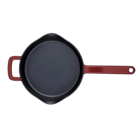 Chảo Gang Fissler Moments 24 cm Đỏ Mận - Chảo Chống Dính An Toàn Dùng Cho Mọi Loại Bếp, Thích Hợp Để Hầm Và Rang