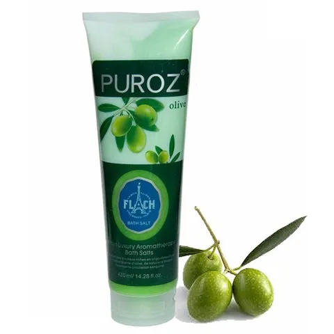 Muối Tắm PUROZ Olive Tẩy Thâm Đen - 420ml.