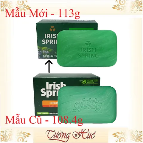 Bộ 20 Bánh Xà Phòng Irish Spring - 113g - Xà Bông Làm Sạch Cơ Thể, Giữ Ẩm, Hương Thơm Tươi Mát, Phòng Ngừa Vi Khuẩn