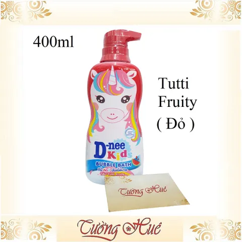 Sữa Tắm D-nee Kids Tutti Fruity Hương Trái Cây An Toàn Cho Bé - 400ml - Dưỡng Ẩm, Không Cay Mắt, Phù Hợp Cho Trẻ Trên 3 Tuổi