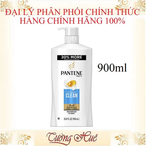 Gội Xả Pantene Pro-V Classic Clean 2 In 1 Shampoo & Conditioner - 900ml