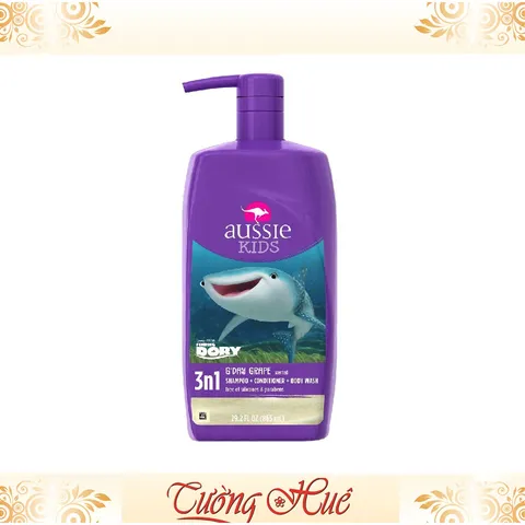 Tắm Gội Xả 3 In 1 Cho Bé AUSSIE KIDS G'Day Grape - 865ml - Cá Sao.