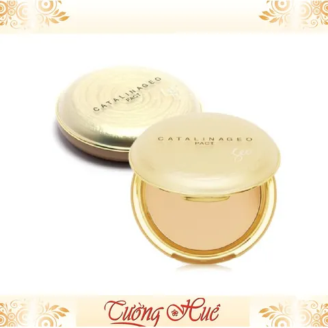 Phấn Phủ Siêu Mịn CATALINA GEO PACT - 22g - Vàng.