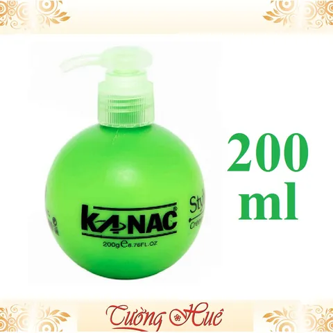 Kem Dưỡng & Tạo Kiểu KANAC Styling Wax Cream For Styling Hair - 200ml - Xanh lá.