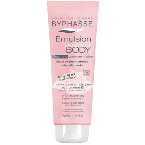 Sữa Dưỡng Thể Byphasse Body Emulsion Cho Da Nhạy Cảm - 350ml - Hồng.