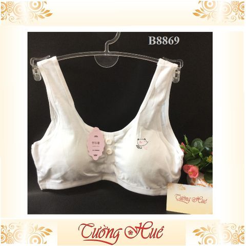 Áo Lá Mengyirou B8869 - Áo Ngực Trẻ Trung Dạng Croptop Học Sinh - Thoáng Mát, Co Giãn Tốt, Freesize Dưới 55kg