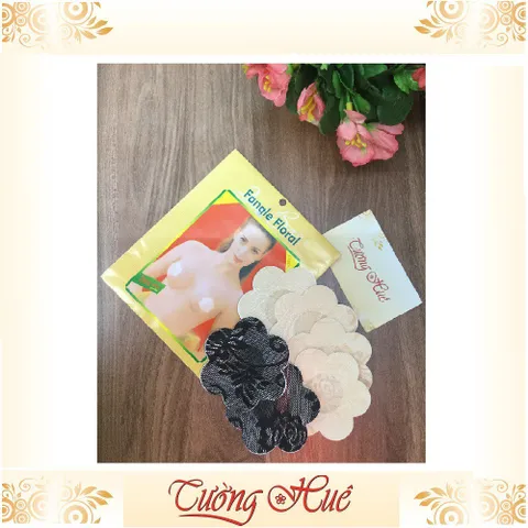Dán Nhũ Hoa Fangle Floral Sang Trọng - Bộ 6 Miếng Che Đầu Ti Cao Cấp, Thiết Kế Tinh Tế, Phù Hợp Mọi Dáng Ngực