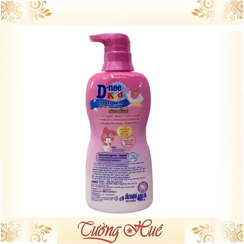 Sữa tắm gội cho bé D-nee Kids Bubble Bath Berry Pink - 400ml - Hồng
