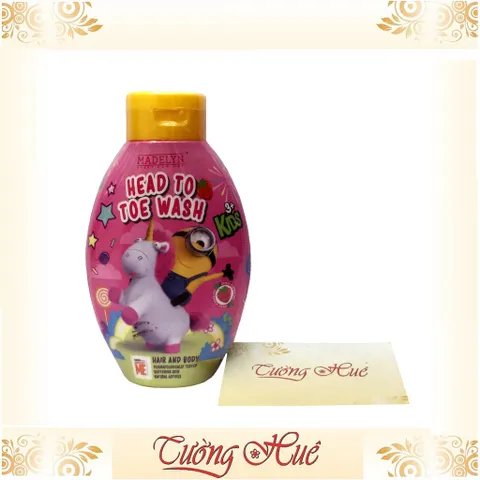 Tắm gội Thái Lan cho trẻ Minion Madelyn Head To Toe Wash Strawberry - Hương Dâu - 250ml