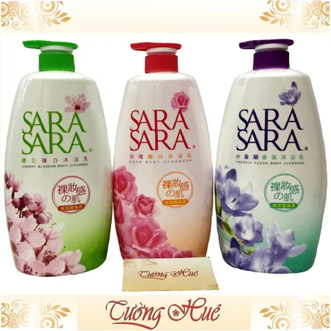 Sữa tắm Hoa Lan Nam Phi Sara Sara Đài Loan Freesia Flora Body Cleanser - 1000g - Tím