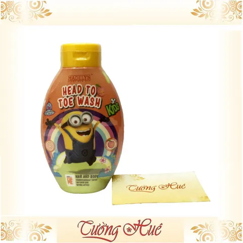 Tắm gội Thái Lan cho trẻ Minion Madelyn Head To Toe Wash Peach - Hương đào - 250ml
