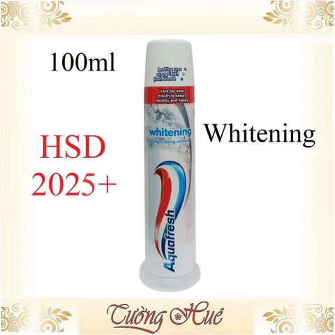 Ống Kem Đánh Răng Aquafresh Whitening 3in1 - 100ml