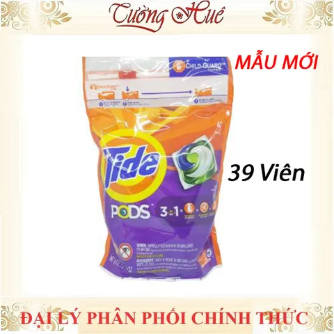 Bịch 39 Viên giặt xả quần áo Tide Pods 3 trong 1