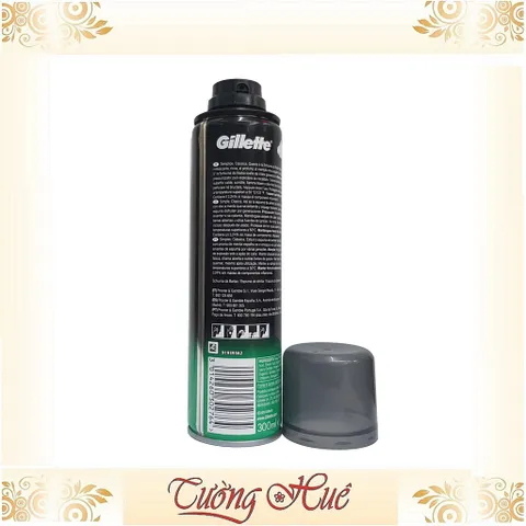 Bọt cạo râu Gillette hương Bạc Hà - 300ml - Xanh Lá
