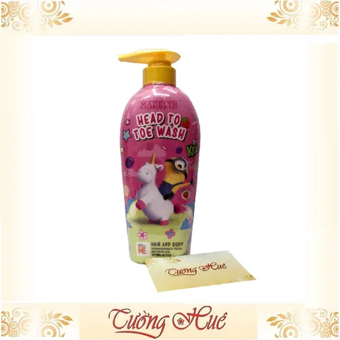 Tắm gội Thái Lan cho trẻ Minion Madelyn Head To Toe Wash Strawberry - Hương Dâu - 500ml