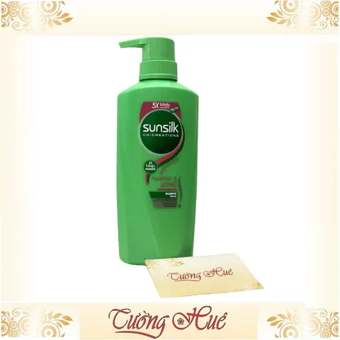 Dầu gội Sunsilk Co-Creations Thái Healthier & Long Shampoo - 450ml - Xanh lá