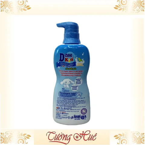 Sữa tắm gội D-nee Kids Bubble Bath Lovely Morning - 400ml - Xanh biển
