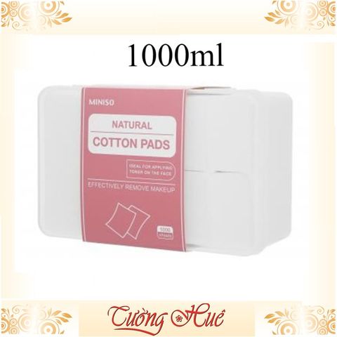 Bông Tẩy Trang Nhật Miniso 100% Cotton - Miếng Tẩy Trang Mềm Mịn, Thấm Hút Tốt, Dùng Chống Kích Ứng Da, Sạch Sâu Mọi Loại Trang Điểm
