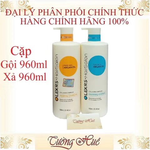 Bộ Gội Xả Olexrs+ HairSalon Pure 100% Argan Oil - 500ml