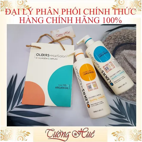 Bộ Gội Xả Olexrs+ HairSalon Pure 100% Argan Oil - 500ml
