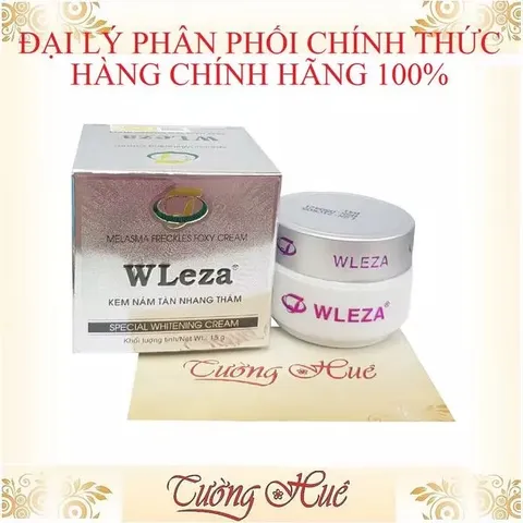 Kem WLeza Ngừa Nám Tàn Nhang Thâm Mụn 15g - Dưỡng Da Trắng Mịn An Toàn Cho Làn Da Châu Á