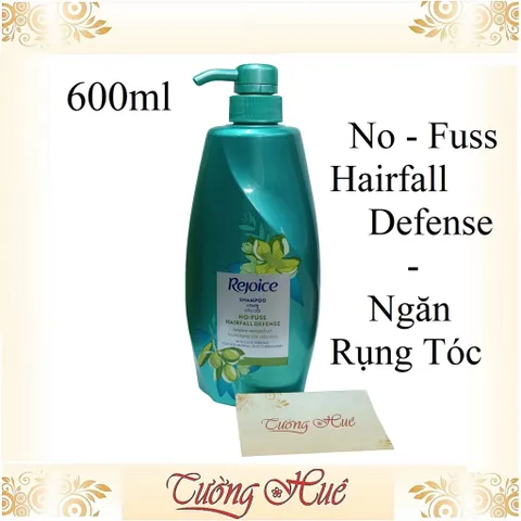 Dầu Gội Rejoice Thái Ngăn Rụng Tóc No-Fuss Hairfall Defense Shampoo - 600ml ( Xanh Lá )
