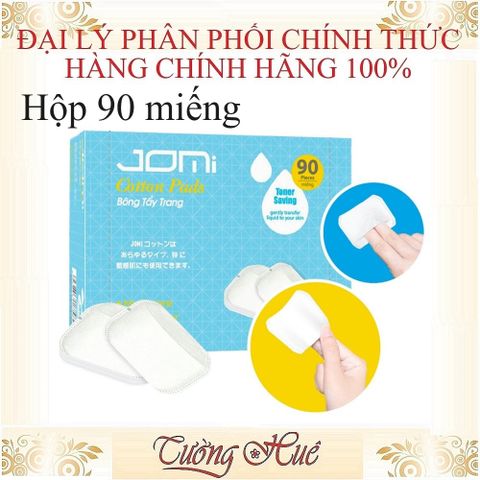 Bông Tẩy Trang Xỏ Ngón Nhật Bản JOMI Fingers Cotton Pads 90 Miếng - Chất Liệu 100% Cotton, Thấm Hút Tốt, Dùng Tiết Kiệm, Giúp Làm Sạch Sâu Da