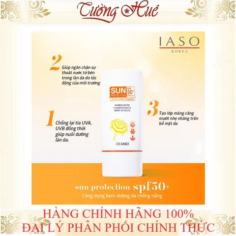 Kem Chống Nắng DR. IASO SPF50+ PA++++ SUN PROTECTION - 60ml