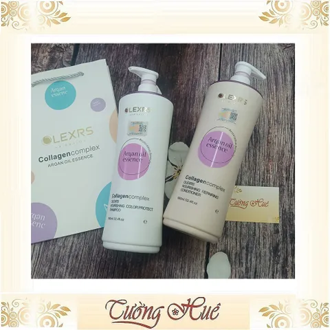 Cặp Gội Xả Cho Tóc Nhuộm Olexrs HairSalon Collagen Complex Shampoo & Conditioner (Tím) - 960ml