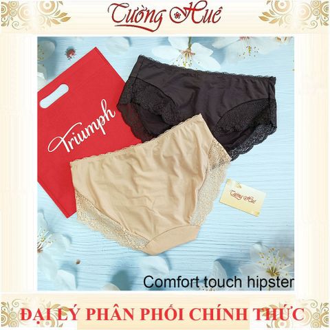 Quần lót nữ Triumph Comfort Touch Hipster - Quần lót lưng vừa phối ren không viền, chất liệu thoải mái, phong cách hiện đại và quyến rũ.