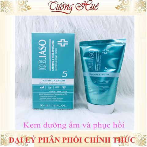 Kem Dưỡng Ẩm Và Phục Hồi Da DR.IASO CICA-MACA CREAM D34 50ml
