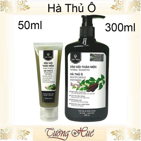 Dầu Gội Thảo Mộc Hà Thủ Ô Tinh Nhiên - Giúp Tóc Đen Bóng Khỏe, Ngăn Ngừa Tóc Bạc Sớm - 300ml Việt Nam
