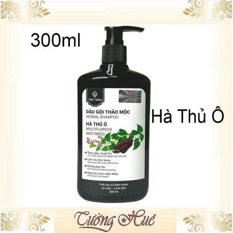 Dầu Gội Thảo Mộc Hà Thủ Ô Tinh Nhiên - Giúp Tóc Đen Bóng Khỏe, Ngăn Ngừa Tóc Bạc Sớm - 300ml Việt Nam
